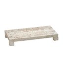 Ver imagem 1 de Bandeja Decor em Resina na Cor Bege com Ranhuras 39,5x21,5cm