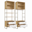 Ver mais imagens de Closet 2 Portas 4 Gavetas Infinity Savana/Branco