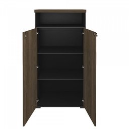 Kit Escritório 2 Peças 1 Mesa de Reunião Tamburato 200cm 1 Armário 2 Portas com Nicho - 14