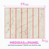 Papel de Parede Painel 3D Mármore Porcelanato Bege 3,5M Auto Colante Lavável Revestimento Brilhoso - 4