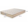 Colchão Casal PASSALACQUA casal Ortho largura 1,38 Unique em molas enscadas individualmente com 25 cm altura bege - 2