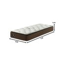 Ver imagem 2 de Colchão Solteiro 28x88x188cm Molas Ensacadas Wide Comfy Ecoflex