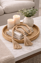 Ver imagem 4 de Colar Decorativo de Madeira Natural 132cm com Tassel – Estilo Boho - Cores Sortidas