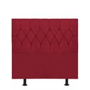 Ver imagem 1 de Cabeceira Estofada Istambul Capitonê 90cm Solteiro Box Quarto Corino Vermelho - Ahazzo Móveis
