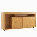 Ver imagem 4 de Rack para TV até 40 Polegadas 135,5cm Sala de Estar 2 Portas com 6 Lavanda Marrom