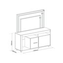 Ver imagem 3 de Rack para Sala de Estar para TV até 40 Polegadas 2 Portas com 6 Pés Lavanda 