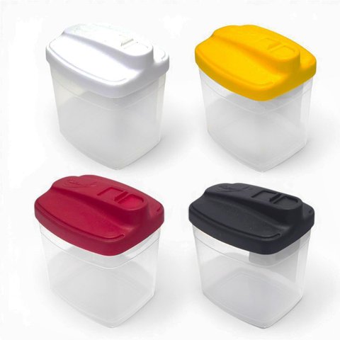 Kit 4 Potes Farinheiro Açucareiros Dispenser Multiuso 500ml