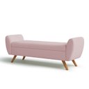 Ver imagem 2 de Recamier Bau Grecia 1,60m Suede Rosa Bebe - Clique Decor Clique decorações