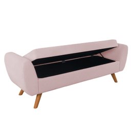 Recamier Bau Grecia 1,60m Suede Rosa Bebe - Clique Decor Clique decorações - 3