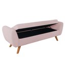 Ver imagem 3 de Recamier Bau Grecia 1,60m Suede Rosa Bebe - Clique Decor Clique decorações