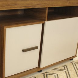 Rack para TV até 40 Polegadas 135,5cm Sala de Estar 2 Portas com 6 Lavanda Marrom - 7