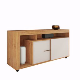 Rack para Sala de Estar para TV até 40 Polegadas 2 Portas com 6 Pés Lavanda  - 2