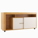 Ver imagem 4 de Rack para TV até 40 Polegadas 135,5cm Sala de Estar 2 Portas com 6 Lavanda Marrom