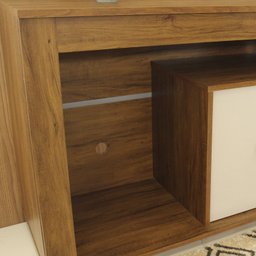 Rack para TV até 40 Polegadas 135,5cm Sala de Estar 2 Portas com 6 Lavanda Marrom - 6