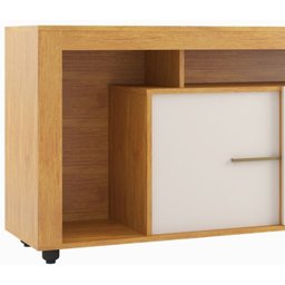 Rack para TV até 40 Polegadas 135,5cm Sala de Estar 2 Portas com 6 Lavanda Marrom - 5
