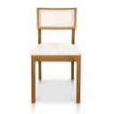 Ver imagem 3 de Kit 04 Cadeiras de Jantar e Living Millie com Tela Natural Estofada Bouclê - Desk Design