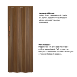 Porta Sanfonada de PVC 210x72cm Bariri - 5