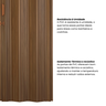 Porta Sanfonada de PVC 210x94cm Bariri - 5