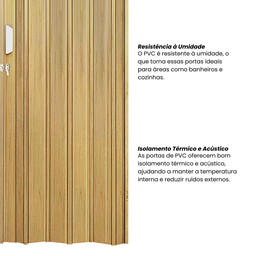 Porta Sanfonada de PVC 210x72cm Bariri - 5