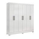 Ver imagem 1 de Guarda Roupa De Casal 6 Portas Plaza Branco