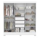 Ver imagem 3 de Guarda Roupa De Casal 6 Portas Plaza Branco