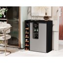 Ver imagem 1 de Aparador Adega Bar Para Cervejeira Preto / Nature - JM Casa dos Móveis