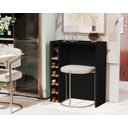 Ver imagem 3 de Aparador Adega Bar Para Cervejeira Preto / Nature - JM Casa dos Móveis