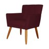 Poltrona Decorativa Onix Suede Bordô - DS Estofados - 3