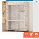 Ver mais imagens de Guarda Roupa Armário Dobrável Portátil Multiuso Organizador de Roupas Sapateiro Flores - StaremCasa