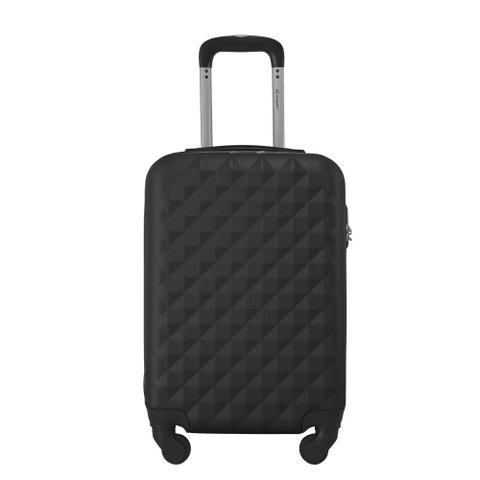 Mala de Viagem Tamanho Bordo 10kg Rodas 360 - Gladiador Diamond D1mb: Preto
