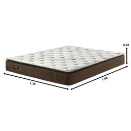 Colchão Casal 28x138x188cm Molas Ensacadas Wide Comfy  - 2