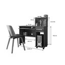 Ver imagem 3 de Mesa de Trabalho Home Office Andes C/ Gaveteiro e Suporte para Cpu - Imbuia