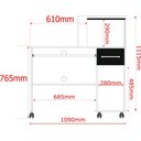 Ver imagem 4 de Mesa de Trabalho Home Office Andes C/ Gaveteiro e Suporte para Cpu - Imbuia