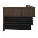 Ver imagem 4 de Conjunto Escritório Recepção 3 Peças com 2 Balcões em L Tamburato 147,7cm 1 Gaveteiro Marrom/Charuto/Preto Artany