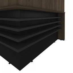 Conjunto Escritório Recepção 3 Peças com 2 Balcões em L Tamburato 147,7cm 1 Gaveteiro  - 10