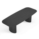 Ver imagem 2 de Mesa de Jantar Orgânica Tivoli 270cm X 110cm 10 Lugares Lamina Cinamomo Preto
