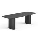 Ver imagem 1 de Mesa de Jantar Orgânica Tivoli 270cm X 110cm 10 Lugares Lamina Cinamomo Preto