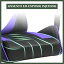 Ver imagem 6 de Cadeira Escritório Gamer Nitro Roxo Ergonômica Couro Sintético Reclinável Altura Ajustável Luvinco