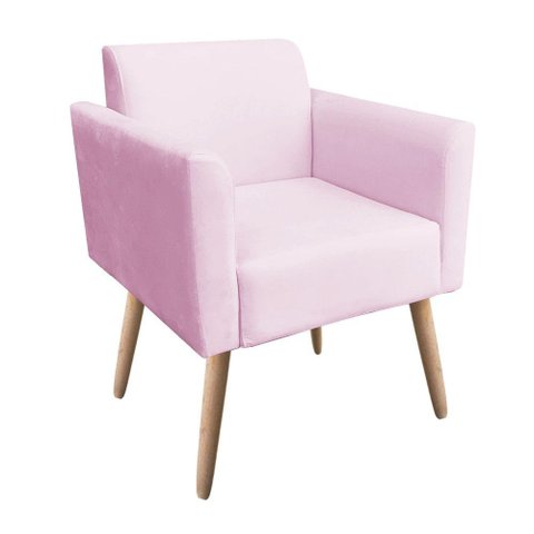 Poltrona Natural Rosa Bebê