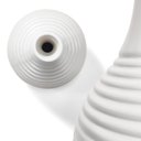 Ver imagem 4 de Vaso Garrafa Baixa Groove Fosco Decorativo 28x16cm