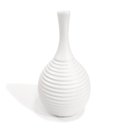 Ver imagem 1 de Vaso Garrafa Baixa Groove Fosco Decorativo 28x16cm