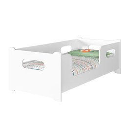 Mini Cama Infantil Encanto Montessoriana Branco em Mdf- Av - 4