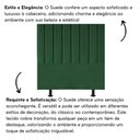 Ver imagem 5 de Cabeceira Estofada Cama Solteiro 90cm Luna Suede e Frame Verde