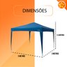 Gazebo para Praia Piscina e Churrasco Trixx 3 X 3 - 2