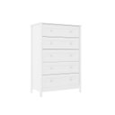 Ver imagem 2 de Cômoda para Quarto 5 Gavetas 76cm x 111,5cm Branco