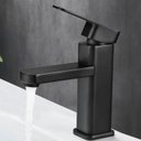 Ver imagem 3 de Kit Lux Torneira Monocomando Preta em Aço e Abs Design Moderno e Sofisticado com Mangueiras