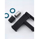 Ver imagem 4 de Kit Lux Torneira Monocomando Preta em Aço e Abs Design Moderno e Sofisticado com Mangueiras