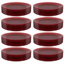 Ver imagem 2 de 48 Pratos Vermelhos 26cm Grandes para Servir Mesa Posta Porções Aperitivos Crippa