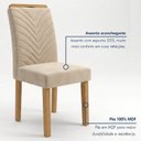 Ver imagem 6 de Conjunto Sala de Jantar 4 Lugares Retangular Tampo Vidro MDF 120x80cm Mesa Lyra e Cadeiras Carol