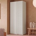 Ver imagem 1 de Guarda Roupa Planejado Canto Linear Porta Ripada Samambaia CabeCasa MadeiraOriginals Offwhite